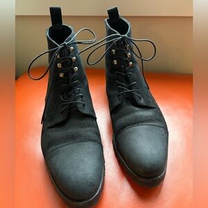 Black Suede Men's Boots